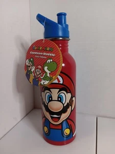 Super Mario Bros. Bottiglia d'acqua da mensa 25 oz; Pyramid America, nuova, 2023 - Foto 1 di 4