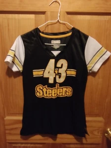 Maglia TROY POLAMALU Pittsburgh STEELERS calcio NFL stile donna SMALL #43 - Foto 1 di 10