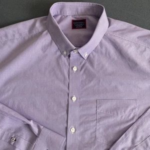 UNTUCKit Hemd Herren 3XLT Lila Micro Check Pio Cesare Faltenfrei L/S Baumwolle - Bild 1 von 9