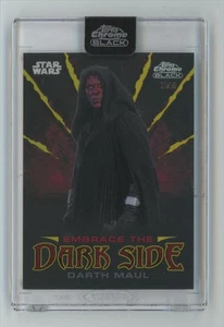 2024 Topps Chrome Black Darth Maul Gold /50 Embrace the Dark Side ED-6 Star Wars - Bild 1 von 2