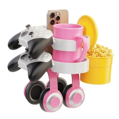 7-в-1 подстаканник - настольный органайзер EURPMASK с наушниками, контроллер белый - Изображение 1 из 4