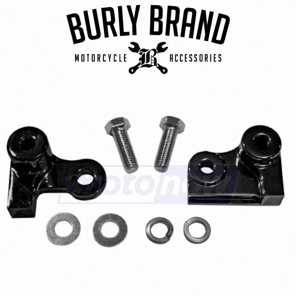 Burly Brand Lowering Blocks for 2006 Harley Davidson FXDI Dyna Super Glide - ls Foto 1 de 4