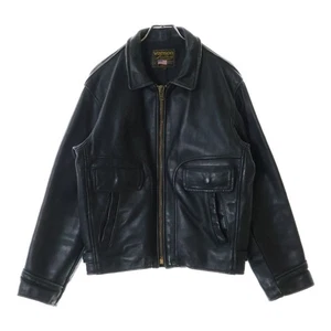 CHAQUETA DE CUERO VANSON AÑOS 80-90 VIEJA IKE Chaqueta de cuero Old Ike Single Rider Negra - Imagen 1 de 8