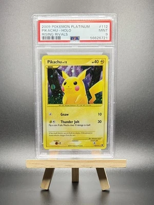 2009 POKEMON PIKACHU HOLO BLEED #112 PLATINUM RISING RIVALS PSA 9 JUNGLE REMAKE - Image 1 of 2
