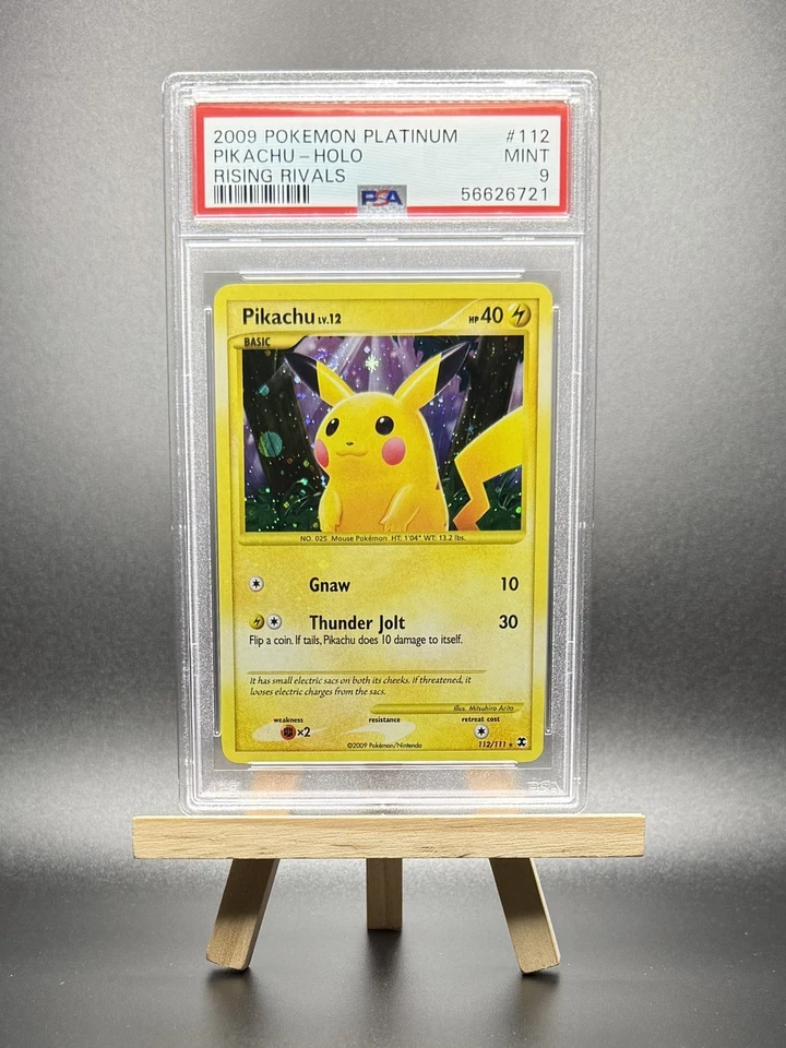 Pokémon Pikachu Holo Bleed 2009 #112 Platinum Rising Rivals PSA 9 Jungle Remake Foto 1 de 2