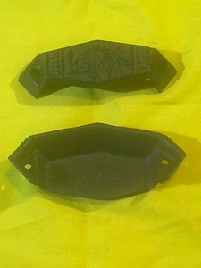 Two (2) Scrolled Cast Iron 3 7/8"wide Drawer Finger Cup Pulls Two (2) 9001 - Picture 1 of 19