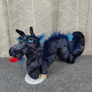Folkmanis Sea Serpent Blue Dragon Snake Plush Hand Puppet Mythical Fantasy 24” - Picture 1 of 18