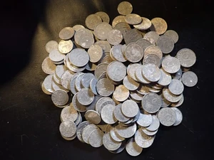 0.44 kg ! Lot 159 ORIGINAL WW II ZINC COINS 1 5 10 PFENNIG NAZI GERMANY GERMAN - Picture 1 of 5