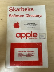 1980 Skarbeks Software Directory Apple Computers Manual SC Book - Imagen 1 de 2