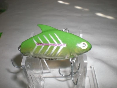 Vintage Heddon Super Sonic Fishing lure - Green Fish - Mint Cond. - Image 1 of 4