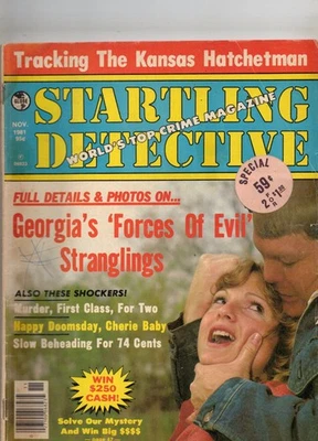Startling Detective Crime Magazine Vol 71 #11 Globe Nov 1981 Grade GD+ 2.5 - Image 1 of 2