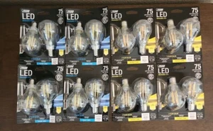 16pc Feit Elec 75W Equiv A15 E12 Base Filament LED Dimmable-Daylight &Soft White - Picture 1 of 13
