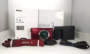 {Excellent+++} Nikon 1 J3 mirrorless digital camera body Set Wine Red #0271 - Picture 1 of 8