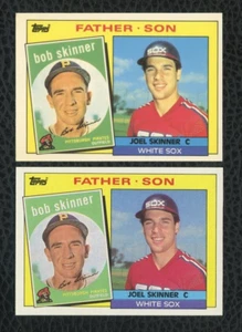 1985 TOPPS TIFFANY & TOPPS FATHER SON #139 JOEL SKINNER BOB SKINNER - Picture 1 of 2