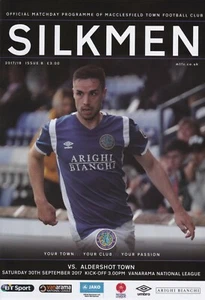 * 2017/18 - MACCLESFIELD TOWN HOME PROGRAMMES - CHOOSE FROM LIST * - Picture 1 of 10