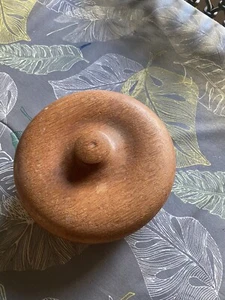Vintage Teak Lidded Bowl - Foto 1 di 3