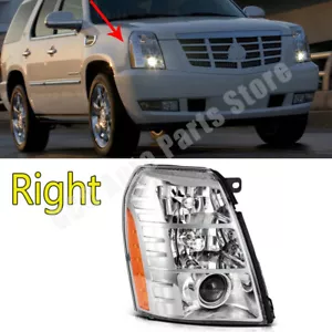 For 2009-2014 Cadillac Escalade Right side Chrome HID Xenon Projector Headlight - Picture 1 of 12