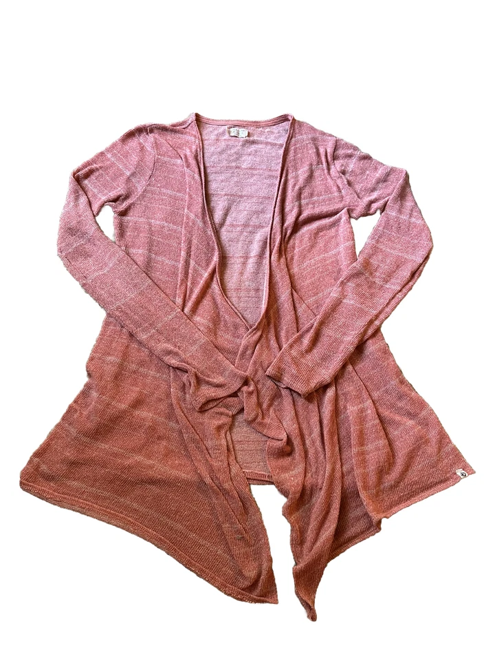 Volcom Women’s Cardigan Pink Open Front Wrap Size S - Image 1 of 4