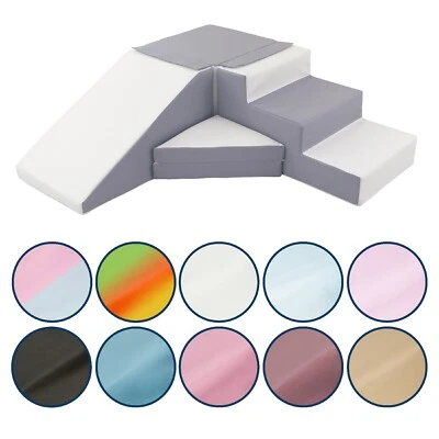 VELINDA Softplay, Rutsche, Treppe, Schaumstoff, Indoor, Outdoor, Set, Kinder, Baby