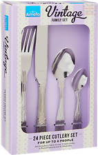 Vintage Kings 24 Piece 6 Person Cutlery Set - Gift Boxed Amefa