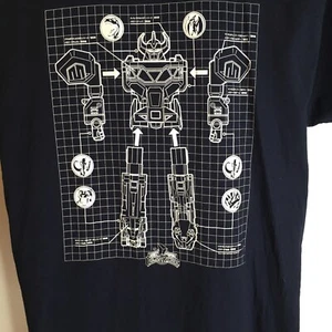 FOTL Power Rangers Mighty Morphin Megazord T Shirt Blue Mens 2XL 100% Cottton - Picture 1 of 4