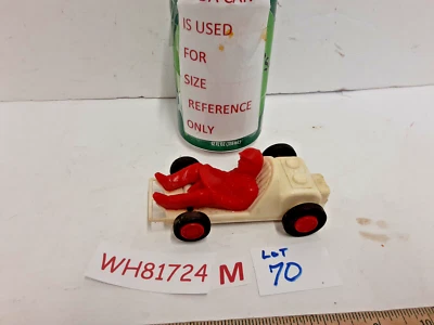 Vintage Eldon Go Kart Raceway Slot Car 1960’s White w/ Red Driver - Image 1 of 4