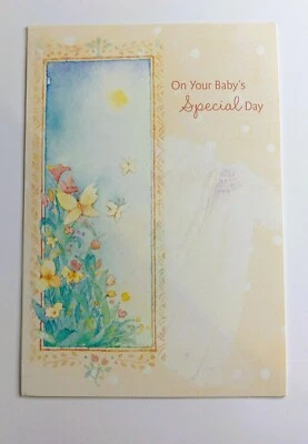 Baptism and Christening Greeting Card, On Your Baby's Special Day, Religious