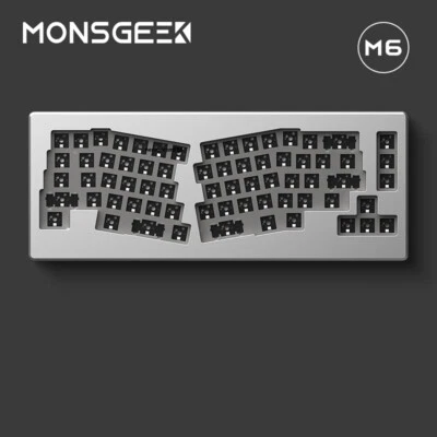 Monsgeek M6 Alice Gasket Barebone Keyboard CNC Aluminum Customize Hot Swap PCB - Image 1 of 4