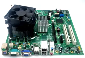 DELL VOSTRO 230 MOTHERBOARD 07N90W + 2.93GHz INTEL E7500 CPU SLGTE + HS & FAN - Picture 1 of 3