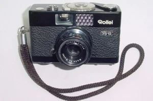Rollei 35 B 35mm Kompaktkamera 3,5/40 Carl Zeiss Objektiv in schwarz voll funktionsfähig - Bild 1 von 6