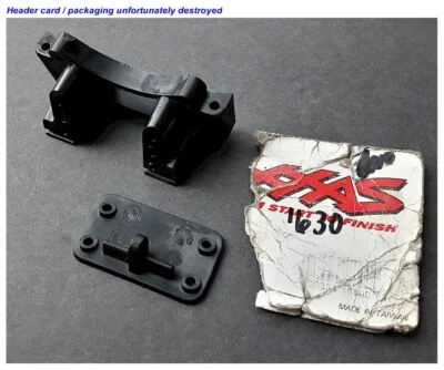 Vintage RC Car Buggy Traxxas Bullet Hawk Rad 2 LS-II front bulkhead black OEM - Image 1 of 3