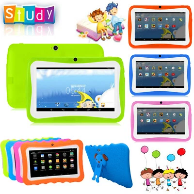 7 inch Kids Tablet Android 512MB+8GB Dual Camera Learn Study Tablets 1024 x 600 - Image 1 of 4