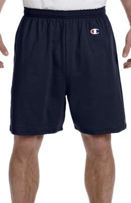 Champion Men's 6.1 oz Cotton Jersey Shorts With Drawstring S-3XL 8187 NO Pockets - Image 1 of 2