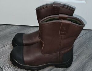 (S.6) Red Wing 3278 Mens Brown Waterproof Rigger Safety Boot. Metal Free Vibram.