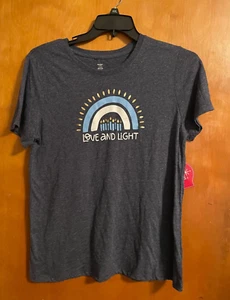 HANUKKAH TEE SHIRT SIZE 12/14 CHILDS BLUE NEW - Picture 1 of 5