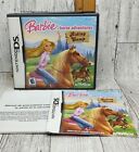 CASE & MANUAL ONLY Barbie Horse Adventures: Riding Camp Nintendo DS 2008 NO GAME