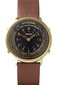 SEIKO Metronome Watch Dark Brown SMW001A Standard Line With Box From Japan - Picture 1 of 5