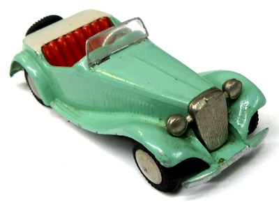 early Tekno 804 MGTD Convertible light green w/red interior 1/43 diecast - Image 1 of 4