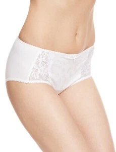 WEISSE Jacquard Spitze High Rice Midi Slips Größe 14 Größe 20 - Bild 1 von 3