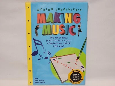 NEW (Read) Morton Subotnick's Making Music PC Mac Computer Voyager Program 1 - Image 1 of 4