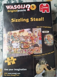 Wasgij? No.5 ~ 150 Piece Jigsaw Puzzle 'SIZZLING STEAL!' Original ~ NEW - Picture 1 of 5
