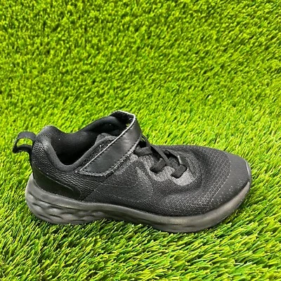 Nike Revolution 6 Mens Size 11.5C Black Running Athletic Shoes Sneakers - Image 1 of 4