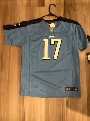 Nike Tennessee Titans Ryan Tannehill #17 Youth XL Light Blue On Field Jersey NWT - Image 1 of 4