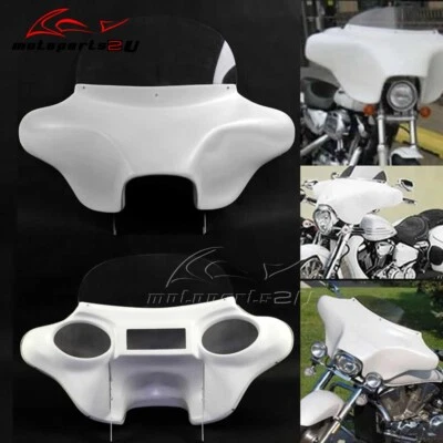 Окрашенный белый внутренний и внешний обтекатель фары для Harley Road King Classic 94-13 - Изображение 1 из 4