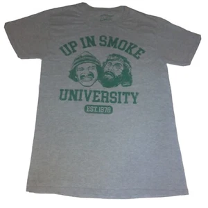 Cheech & Chong Up In Smoke University Short Sleeve Gray T-Shirt Men’s Small - Bild 1 von 2