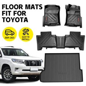Floor Car Cargo Mat Heavy Duty TPE Boot Carpet for Toyota Prado 150 2009-2023 - Picture 1 of 17
