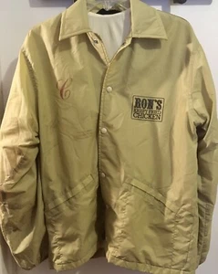 Vintage 1980s Ron’s Krispy Fried Chicken Jacket Windbreaker Windless Brand - Picture 1 of 12