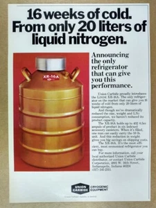 1977 Union Carbide Linde XR-16A Refrigerator vintage print Ad - Picture 1 of 1