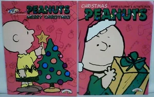 2 Landoll's Peanuts Merry Christmas Paint w Water & Super Coloring Activity Book - Picture 1 of 11