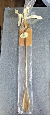 Vintage Brass Long Shoe Horn Equestrian Relais & Chateaux La Meridiana Italy - Image 1 of 4